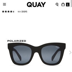 QUAY matte black polarized Afrer Hours